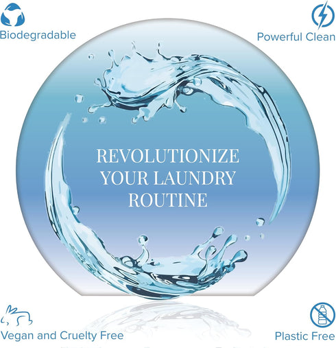 Pursonic Eco Laundry Sheets – Natural Laundry Detergent Sheets w/Powerful Cleaning Power, Fresh Linen Scent - Washer Sheets Detergent - (30-Pack) ...
