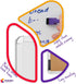 Magnetic Small White Board Dry Erase 11’’x14’’ - Mini Dry Erase Board Magnetic with 6 Markers, Personal Whiteboard Magnetic for Refrigerator Wall,...