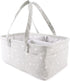 Zsedrut Cotton Baby Diaper Caddy Organizer Canvas Portable Organizer for Changing Table,Car Diaper Caddy (Small Star Gary)...