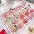 2Pcs Rectangle Iron Cupcake Serving Tray Fruit Dessert Plates for Party Anniversary Wedding Christmas Baby Shower (White)...