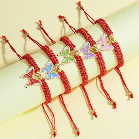 60 Pieces Rhinestones Colorful Butterfly Charm Alloy Enamel Pendants for DIY Mexican Bracelet Necklace Earring Jewelry Making Supplies...