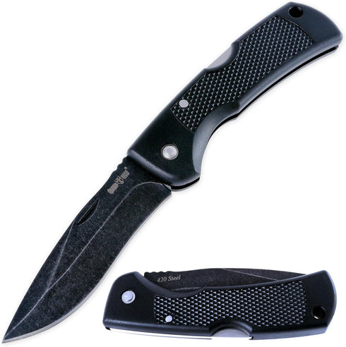 Pocket Knife - Folding Stainless Steel Blade - EDC Tactical Pocket Knifes with Plastic Handle Back-lock - Urban Tourist Knofe Knives - Best for Ca...