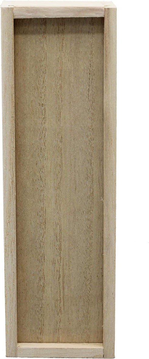 Creative Hobbies® Unfinished Wooden Pencil, Pen, Stash, Trinket Storage Box with Slide Top...