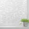 LEMON CLOUD Window Privacy Film, No-Adhesive Static Decorative Window Film, Frosted Stained Glass Window Cling Vine Design (35.4 x 78.7 Inch, Whit...