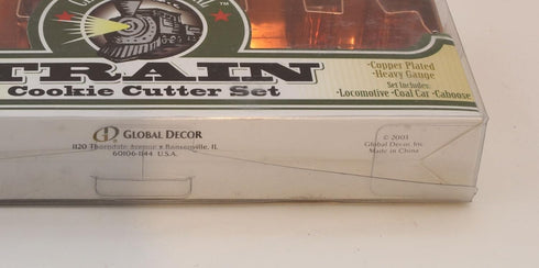 Train Cookie Cutter 3 Piece Copper Plated Set...