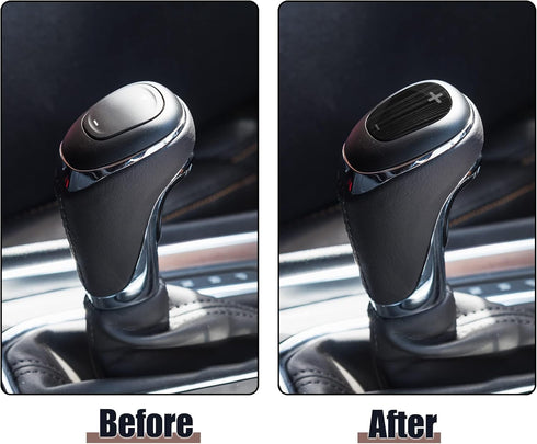 Unifizz Black Car Gear Shift Knob Cover Sticker for Chevrolet Equinox 2018-2020 Stainless Steel...