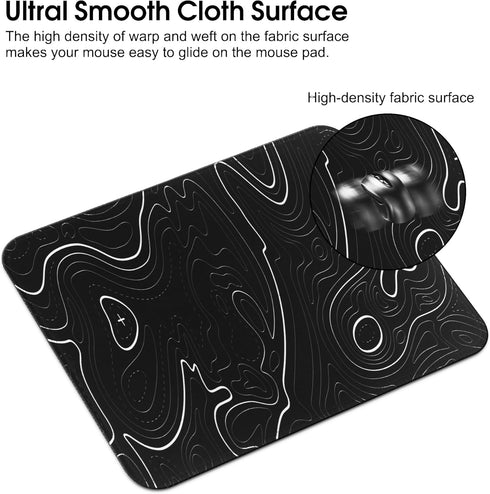 Mouse Mat 2 Pack?270 x 210 x 3 MM,Mouse Pad Soft Smooth Surface and Anti-Slip Rubber Base Waterproof Soft Cloth MousePads for Home Office Work, 27...