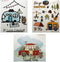 Cellulose Sponge Dish Towels - Mixed Set of 3 (One of Each Design) Mixed Camping Swedish Dish Cloths...