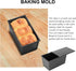 Luxshiny Toast Baking Electric Skillets Nonstick with Lids Loaf Mold Non-stick Baking Pan Cake Making Utensils Loaf Tin Non Stick Bakeware Loaf Ba...