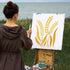 FINGERINSPIRE Wheat Stencil 11.7x8.3 inch Wheat Stalk Stencil Plastic Wheat Painting Stencil Reusable Wheat Pattern Stencils for Painting on Wood,...
