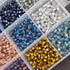 INSPIRELLE Approx 2400pcs 4mm Electroplated Multicolor Bicone Beads for Jewelry Bracelet Making Bulk Faceted Crystal Glass Briolette Beads...