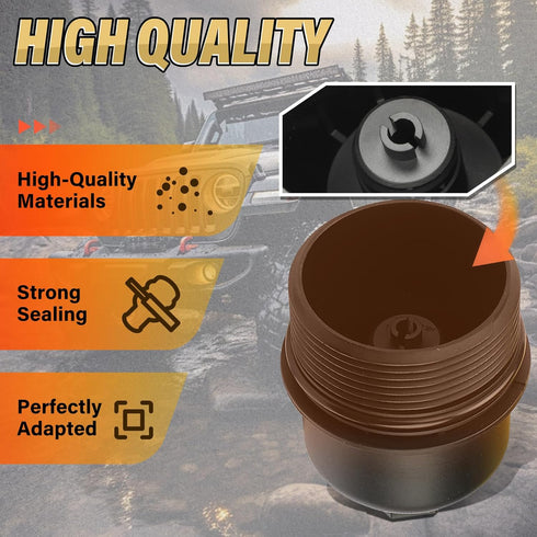 Oil Filter Cap Fit for Jeep/Dodge/Chrysler/Volkswagen # 68079747AB, 917-050...