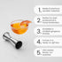 A Bar Above Premium Japanese Jigger 8 Precise Measurement Markings, Heavy Duty 304 Stainless Steel Double Cocktail Jigger for Professional Bartend...