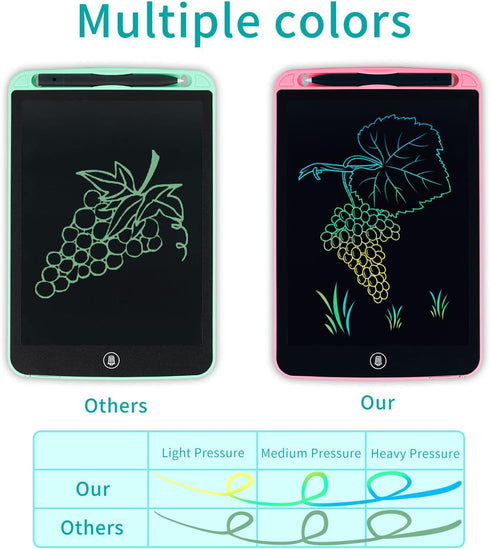 Girls Toys Gifts LCD Writing Tablet for Kids 10 Inch, Colorful Doodle Board Drawing Tablet with Lock Function, Erasable Reusable Writing Pad, Educ...
