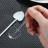 100Pcs Disposable Heart Desserts Spoons Plastic Tasting Spoons Cake Long Handle Spoon Individually Wrapped Tasting Serving Dessert Spoon for Resta...