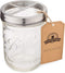 Jarmazing Products Mason Jar Toothbrush Holder - with 16 Ounce Ball Mason Jar – Made from Rust-Proof Stainless Steel...