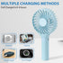 RJVW Portable Handheld Fan, 3 Speeds Mini Portable Fan, Rechargeable Powerful Hand Fan, Battery Powered Small Personal Lash Fan for Travel Concert...