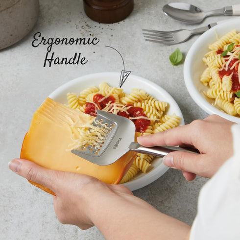 Boska Stainless Steel Grater - Cheese Grater Copenhagen Best for Hard Cheese, Citrus, and Vegetables - Multifunctional Rust-Proof Shredder - Manua...