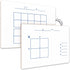 SCRIBBLEDO Dry Erase Ten Frame Area Model Board 9" x 12" Double Sided Whiteboard Math manipulatives for Kids - Area Model and 2 Ten Frames Math Pr...