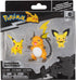 Pokémon Select Evolution 3 Pack - Features 2-Inch Pichu and Pikachu and 3-Inch Raichu Battle Figures...