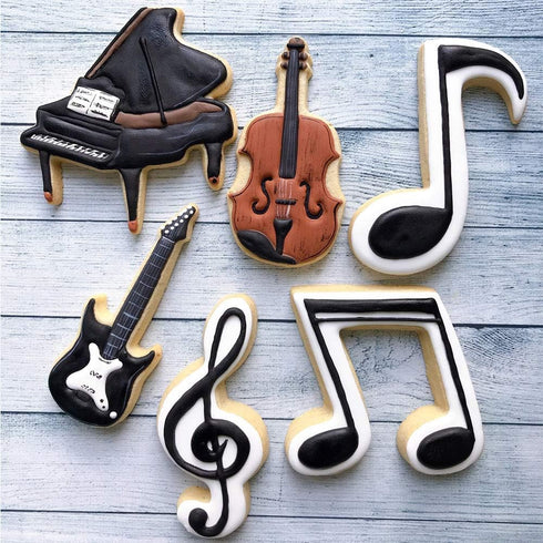 LILIAO Music Note Cookie Cutter Music Biscuit Fondant Cutter - 3.2 x 4.2 inches - Stainless Steel...