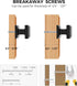 Home Expert Black Cabinet Knobs 5 Pack Kitchen Cabinet Knobs Square Black Knobs for Kitchen Cabinets and Drawers Matte Black Drawer Pulls and Knob...