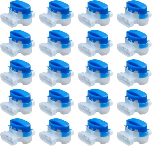 Electrical IDC 314-BOX Wire Connectors Self Stripping Pigtail Connectors for Robotic Lawn Mowers Boundary Wire Pet Fences Boundary Wire 20 Pack...