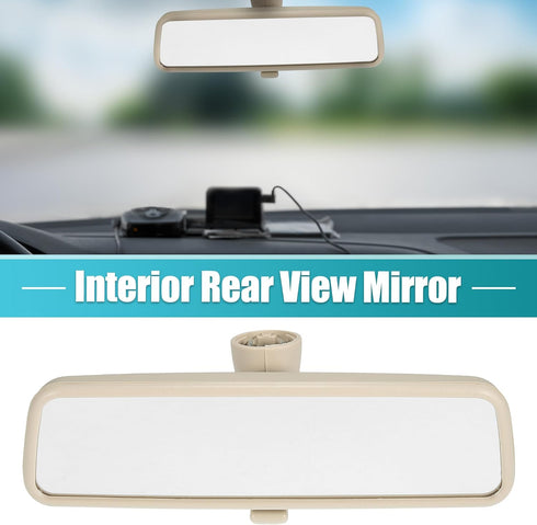 X AUTOHAUX Rear View Mirror Car Interior Inner Rearview Mirror Beige for Volkswagen Passat B5 1999-2005 for Jetta MK4 1999-2004 for Golf MK4 1999-...