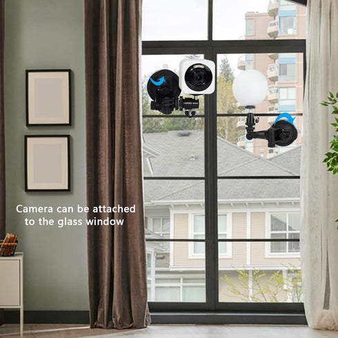 Camera Suction Cup Mount Compatible with Wyze Cam V4, Wyze Cam V3, Google Nest Cam (Battery), Security Camera Suction Mount, Camera Window Mount, ...