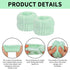 6Pcs Green Spa Headbands and Wrist Washbands Set, Skincare Headbands Snail Face Wash Headband Makeup Headband, Terry Cloth Headbands Face Towel Wr...