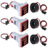 3pcs 3 in 1 60-500V 0-100A AC Digital Ammeter Voltmeter, 22mm Square Digital Tube Screen with Transformer, LED Display Voltage Detector Current Te...