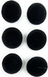 6 Black Velvet Buttons Set ~, Half Ball Style Blazer, Dresses,~ Sportscoats, Dresses, (6 Black Velvet 3/4'' -#30)...