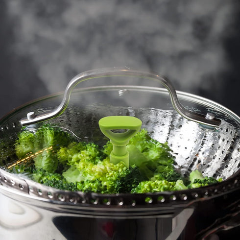 1 piece Steamer Basket, 5.5" to 9" Stainless Steel Vegetable Steamer Basket,Folding Expandable Steamers for Steaming Cooking...