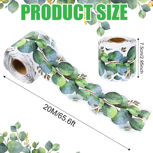 65 Feet Bulletin Board Borders Eucalyptus Border Trim Bulletin Board Classroom Border Trim Eucalyptus Themed Border Sticker for Photo Wall Desks B...