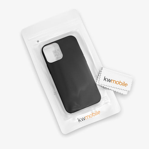 kwmobile Case Compatible with Apple iPhone 12 / iPhone 12 Pro Case - TPU Silicone Phone Cover with Soft Finish - Black...