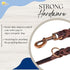 Heavy-Duty Leather Dog Leash 5.6 ft - Soft & Strong Training Dog Leashes for Small, and Medium (Brown, 5.6 ft x 5/8")...