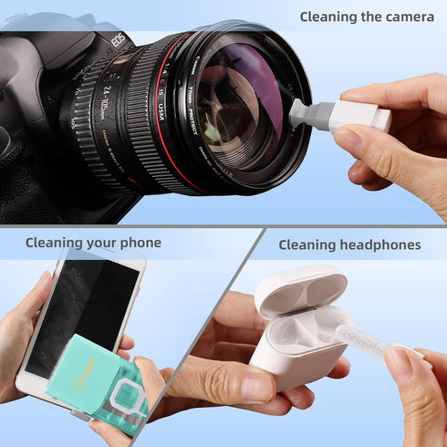 Electronics Keyboard Repair Kit with 3 in 1 Earbud Cleaner Pen, Camera Lens Pen, Suit for iPad, iPhone, Cell Phone......