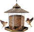 Twinkle Star Wild Bird Feeder Hanging for Garden Yard Outside Decoration, Hexagon Shaped with Roof...
