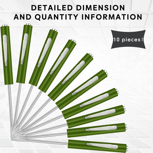 10 Pieces Pocket Screwdriver Mini Tops And Pocket Clips Pocket Screwdriver Magnetic Slotted Pocket Screw Driver with A Single Blade Head for Mecha...