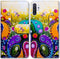 Case for Galaxy Note 10 Plus, Colorful Dragonfly Wallet Leather Cover Case with Kickstand and Card Holder Slots Side Pocket Magnetic Closure for S...