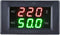 Voltage Frequency Meter, YB4835VF LED Digital Dual Display Ammeter Voltmeter Generator Tester AC Voltage Frequency Meter Measuring Tool(Black)...