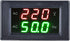 Voltage Frequency Meter, YB4835VF LED Digital Dual Display Ammeter Voltmeter Generator Tester AC Voltage Frequency Meter Measuring Tool(Black)...