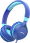 EarFun S1 Kids Headphones, Foldable Wired Headphones for Kids, 85dB Volume Limit, Stereo Sound, Adjustable Headband, Portable Lightweight On-Ear H...