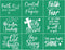 Christian Stencil Reusable Silk Screen Stencils Religious Bible Sign Motivational Saying Faith Adhesive Chalk Stencil Transfers for Crafts on T-Sh...