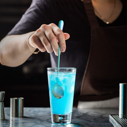 8 Pieces Long Handle Tea Spoon Stainless Steel Coffee Mixing Spoons Teaspoon for Mixing, Cocktail Stirring, Coffee, Milkshake, Cold Drink, 7.48 In...