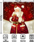 Christmas Santa Claus Shower Curtains for Bathroom Decor, Red Xmas Holiday Fabric Shower Curtain Set, Winter Bathroom Accessories, Hooks Included ...