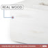Ilyapa Wood Tissue Box Cover Rectangular - Rustic Farmhouse White Wooden Tissue Holder...