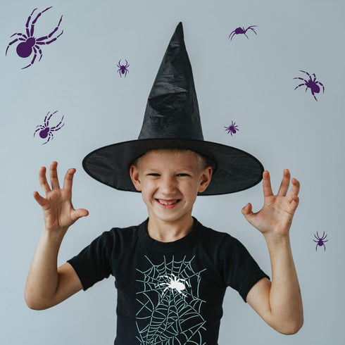 FINGERINSPIRE 3PCS Spider Web Painting Stencil 8.3x11.7inch Reusable Halloween Spider Stencil Spider Web Drawing Template Halloween Themed Stencil...