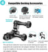 Aluminum Ball gopro Handlebar Mount, 360 Rotation and Lock Any Direction, Shock-Resistant, Compatible with Gopro Hero 8 9 10 11 12, Max, DJI OSMO ...
