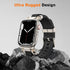 amBand Bands Compatible with Apple Watch 9/8/7 45mm, M1 Sport Series Rugged Durable Strap with Stainless Steel Connector to Match Watch's Metal Ca...